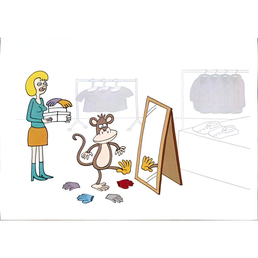 Dieter Bevers 29x21 Orijinal Karikatür BOD04597
