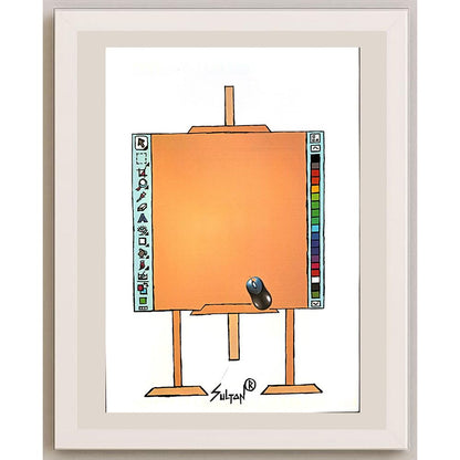 Reshad Sultanovic 29x21cm Orijinal Karikatür BOD04599