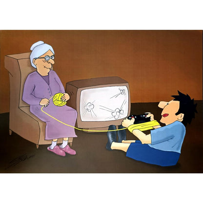 Sonay Yılmaz 29x21cm Orijinal Karikatür BOD04602