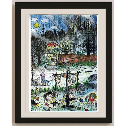Makbule Biçer 29x21cm Orijinal Karikatür BOD04604