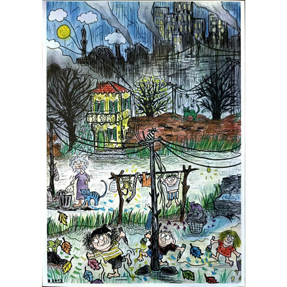 Makbule Biçer 29x21cm Orijinal Karikatür BOD04604