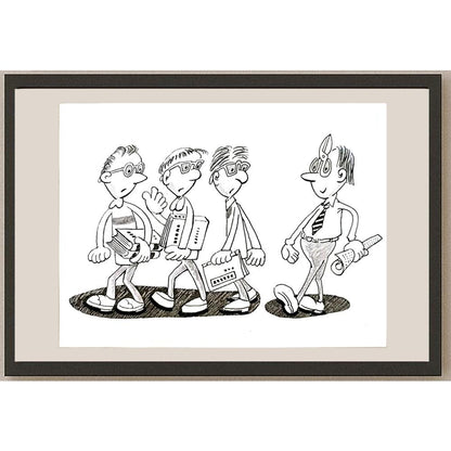 Ma Heng Chao 21x16cm Orijinal Karikatür BOD04605