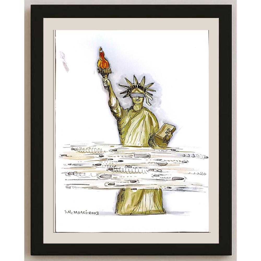 Smaeil Babaei 33x25cm Orijinal Karikatür BOD04608