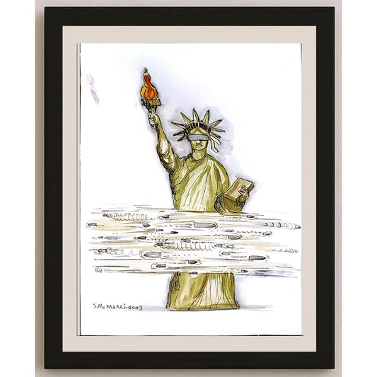Smaeil Babaei 33x25cm Orijinal Karikatür BOD04608