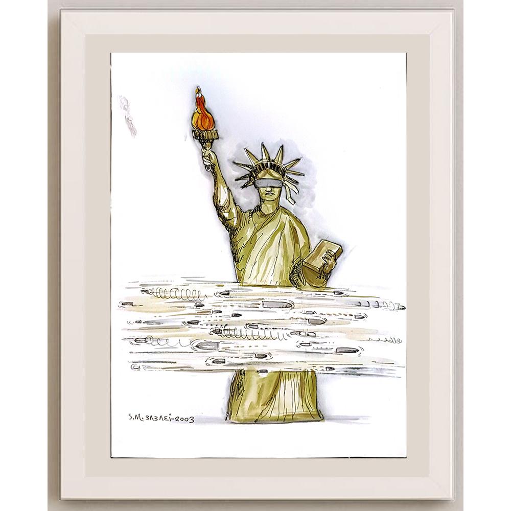 Smaeil Babaei 33x25cm Orijinal Karikatür BOD04608
