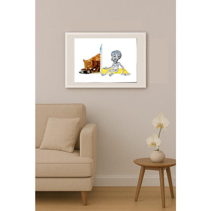 Shadid Atiqullah 29x21cm Orijinal Karikatür BOD04610