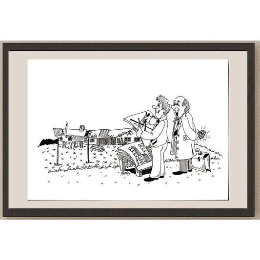 Branko Zupanic 29x21cm Orijinal Karikatür BOD04613