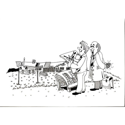 Branko Zupanic 29x21cm Orijinal Karikatür BOD04613