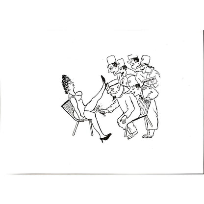 Yosef Fayer 33x23cm Orijinal Karikatür BOD04615