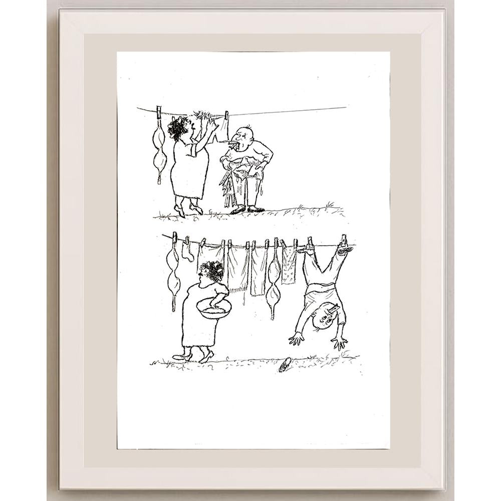 Yosef Fayer 33x23cm Orijinal Karikatür BOD04616
