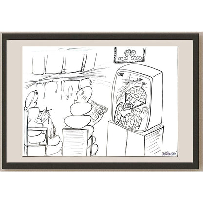 Michael Tetievski 29x21cm Orijinal Karikatür BOD04617