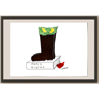 Stanko Zmazek 29x21cm Orijinal Karikatür BOD04622