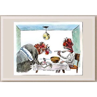 Ivailo Tsvetkov 33x25cm Orijinal Karikatür BOD04625