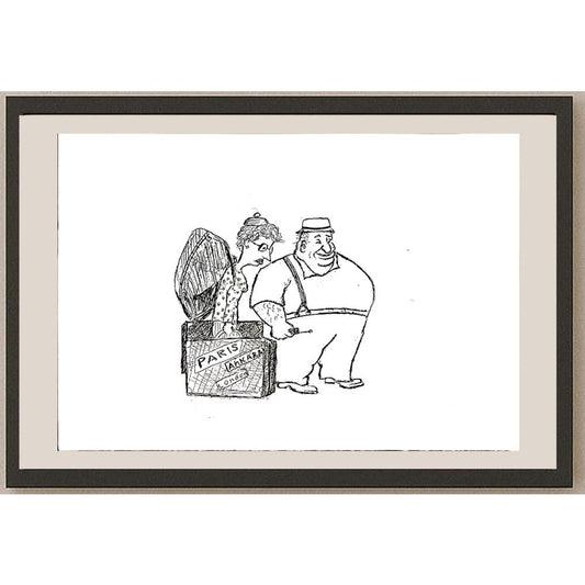 Yosef Fayer 33x23cm Orijinal Karikatür BOD04629