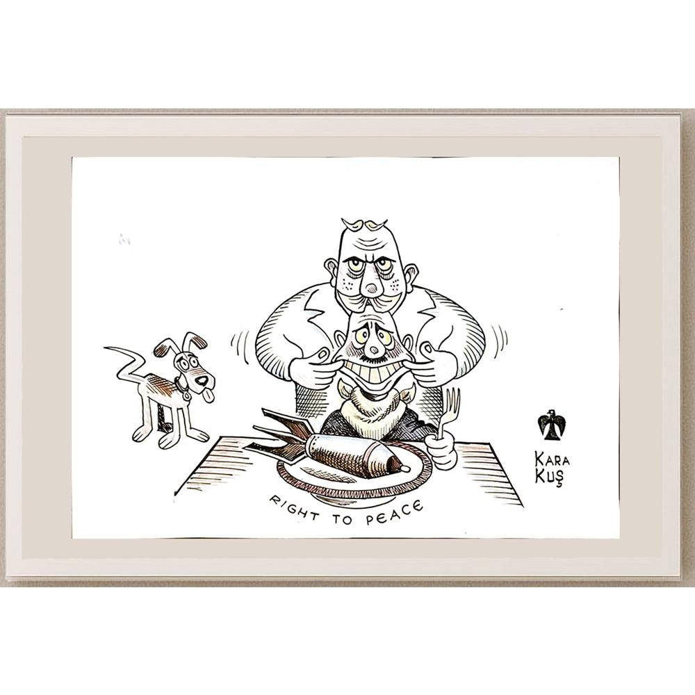 Ivan Karakosevic 35x25cm Orijinal Karikatür BOD04633