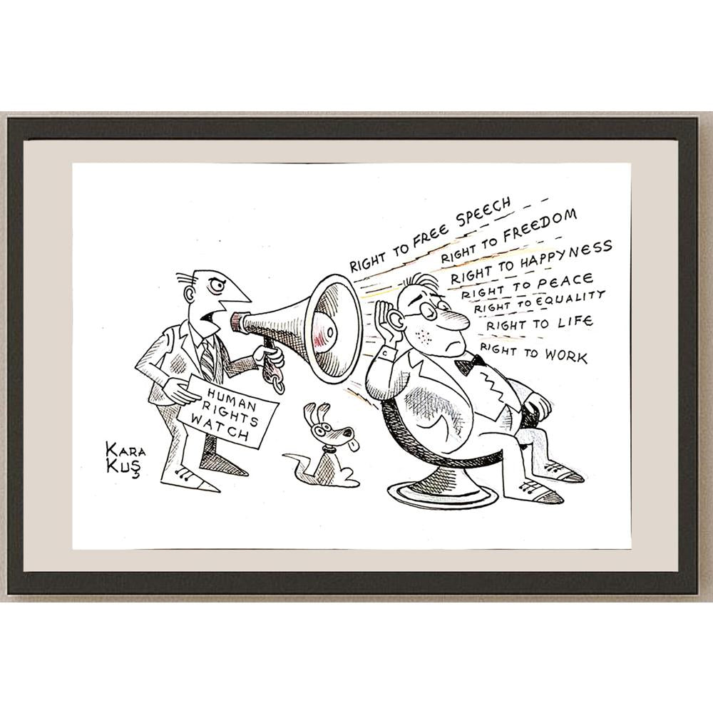 Ivan Karakosevic 35x25cm Orijinal Karikatür BOD04634