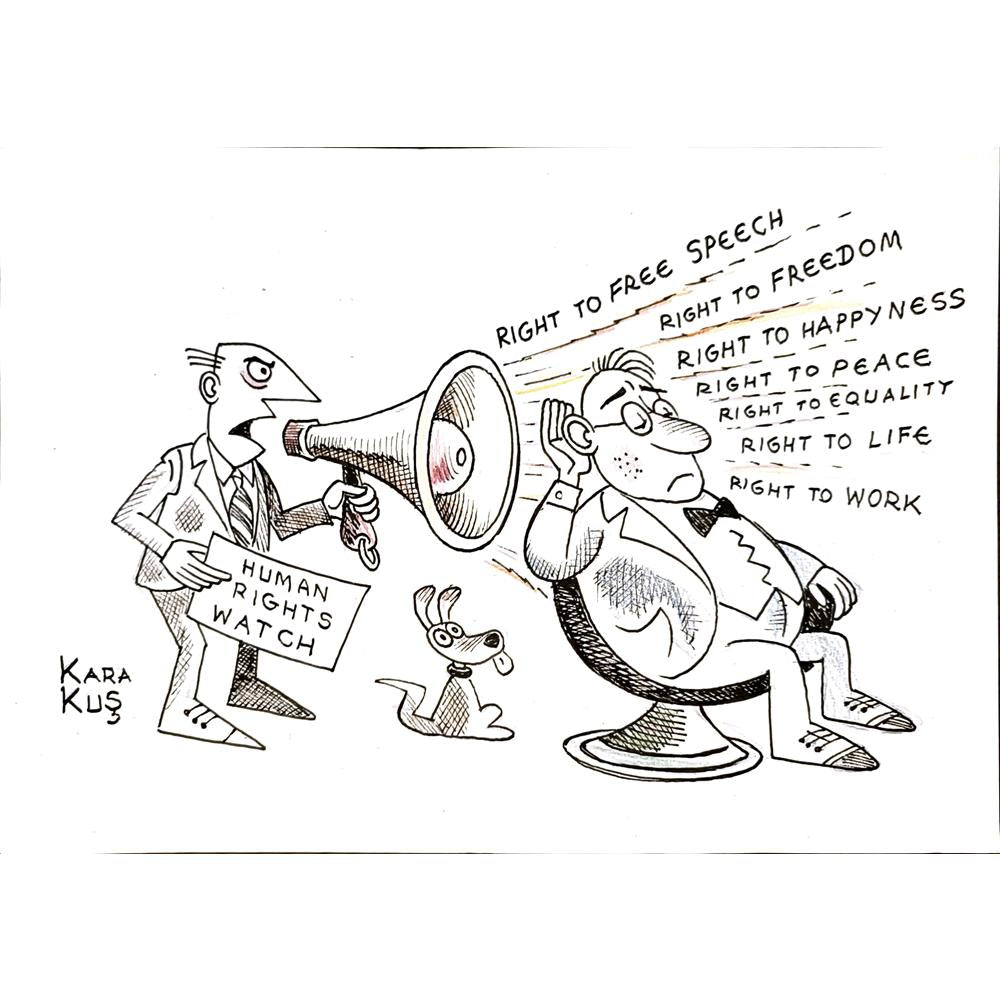 Ivan Karakosevic 35x25cm Orijinal Karikatür BOD04634