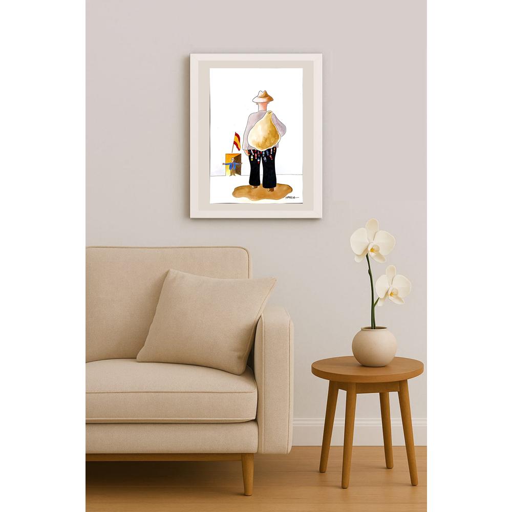 Juli Sanchis Aguado 43x30cm Orijinal Karikatür BOD04638