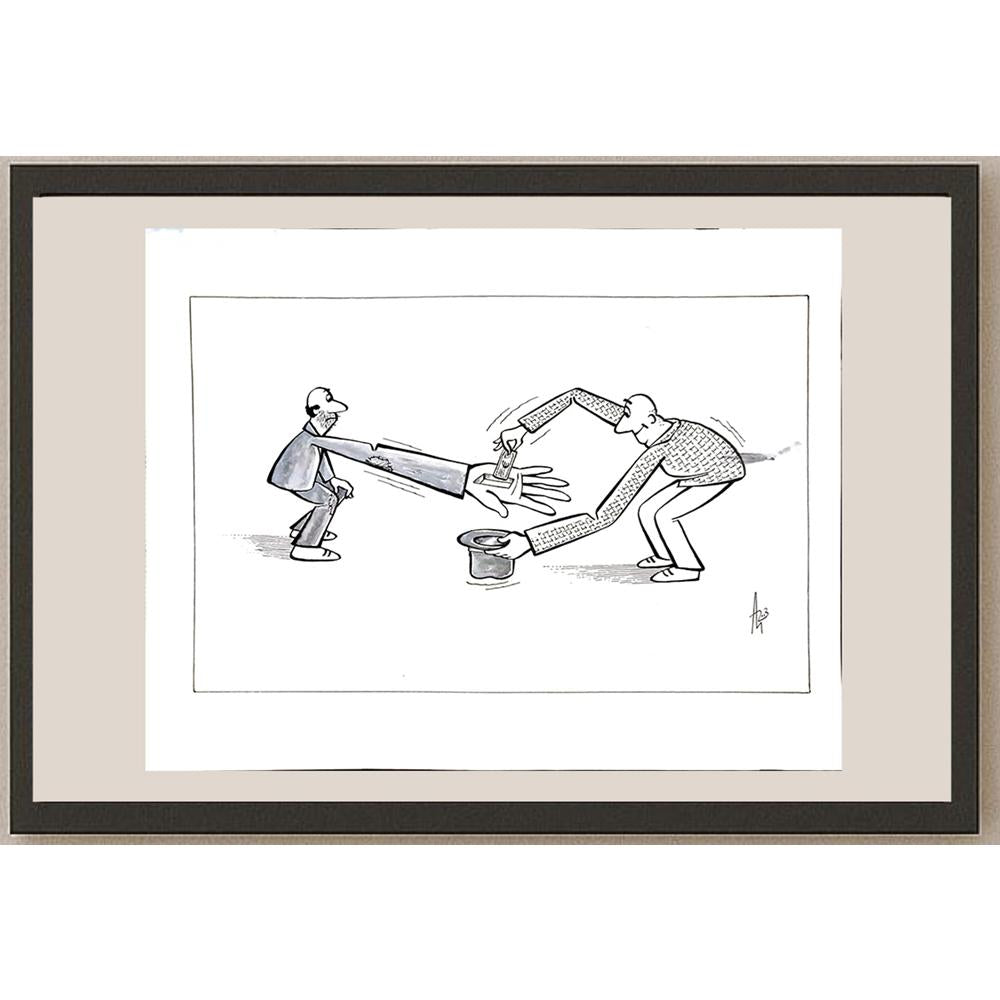 Milan Alasevic 39x33cm Orijinal Karikatür BOD04639