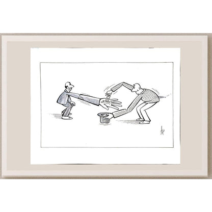 Milan Alasevic 39x33cm Orijinal Karikatür BOD04639