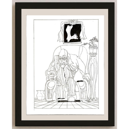 Cheng Zhen Lin 35x28cm Orijinal Karikatür BOD04642