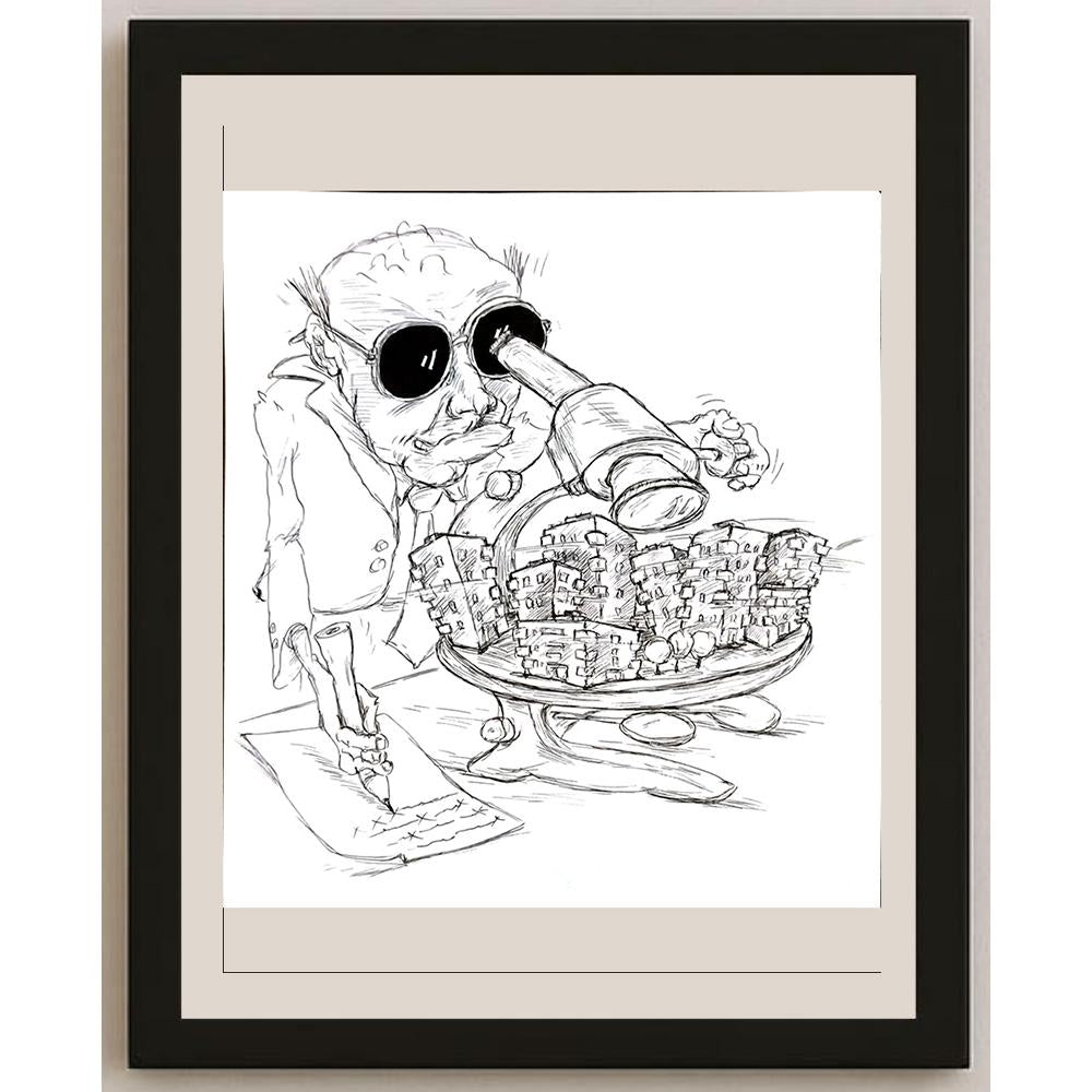 Tsvetomir Veleshky 31x29cm Orijinal Karikatür BOD04643