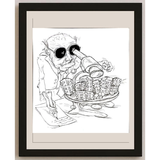 Tsvetomir Veleshky 31x29cm Orijinal Karikatür BOD04643