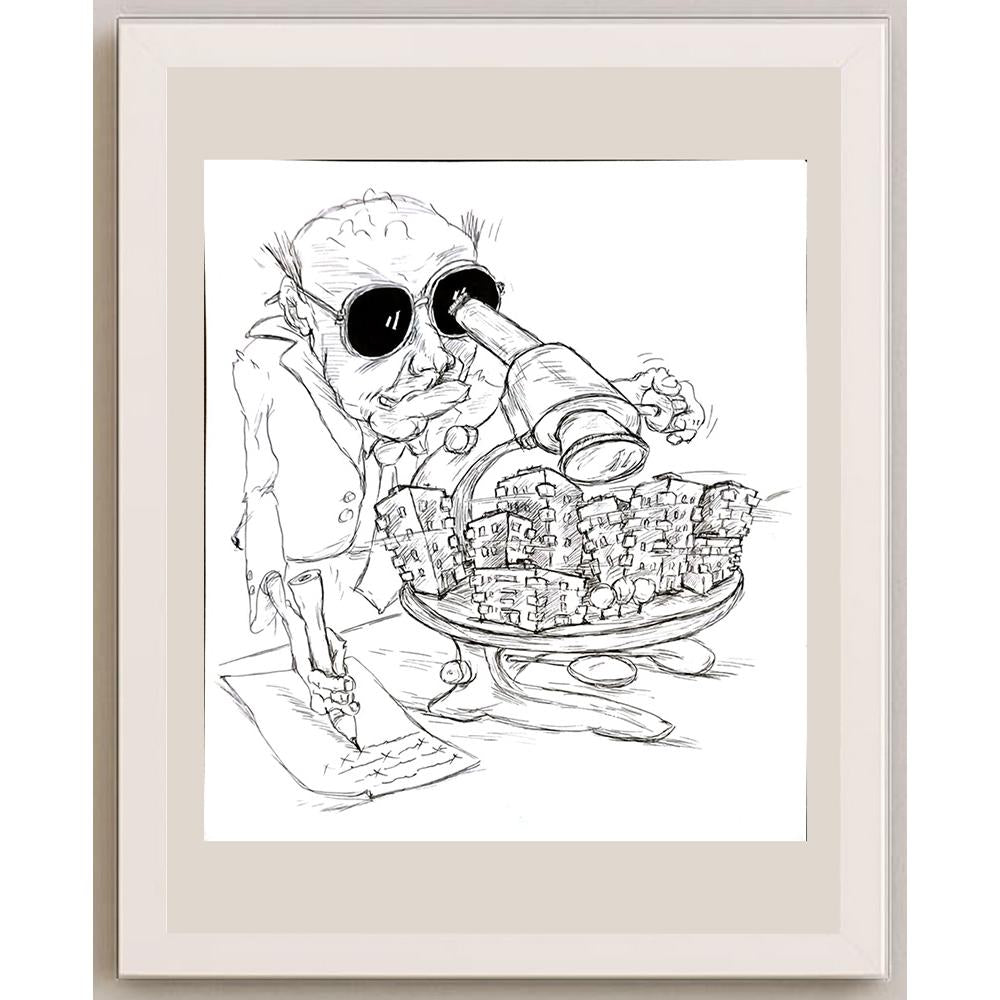 Tsvetomir Veleshky 31x29cm Orijinal Karikatür BOD04643