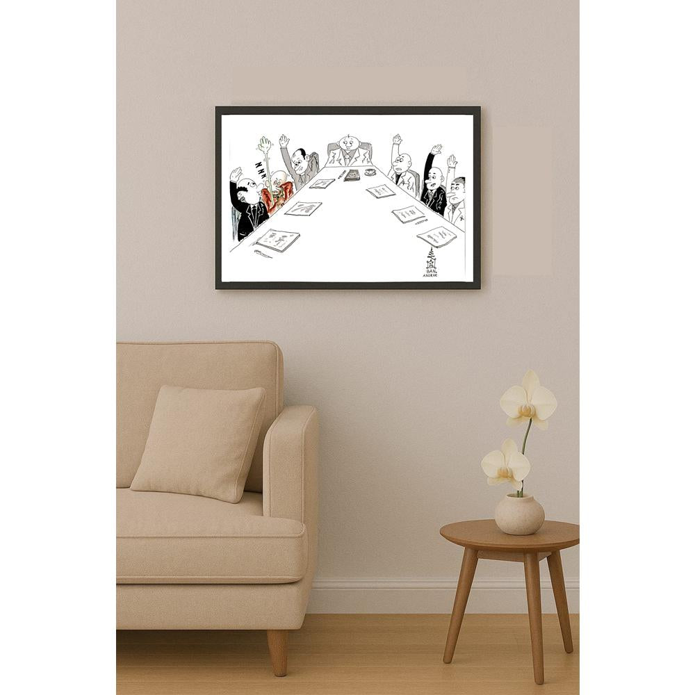 Ban Khianlamai 35x25cm Orijinal Karikatür BOD04645
