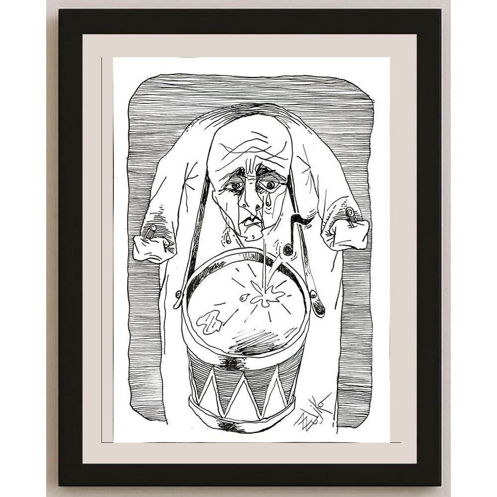 Zoran Zeljko 43x30cm Orijinal Karikatür BOD04647