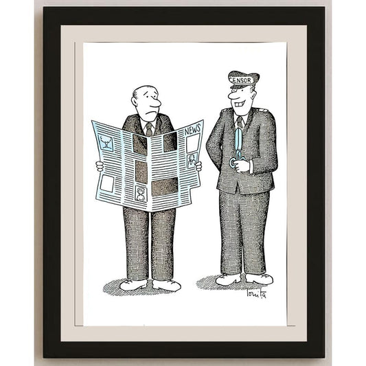 Nicolae Ionita 43x30cm Orijinal Karikatür BOD04649