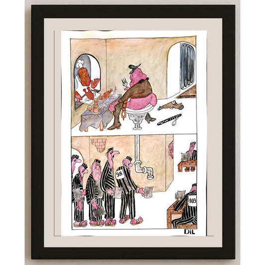 Dilyan Dochev 43x30cm Orijinal Karikatür BOD04652