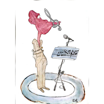 Dilyan Dochev 43x30cm Orijinal Karikatür BOD04653