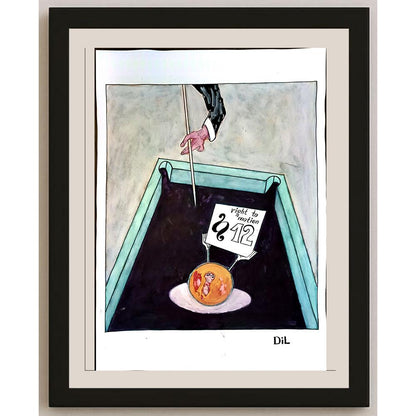 Dilyan Dochev 43x30cm Orijinal Karikatür BOD04654