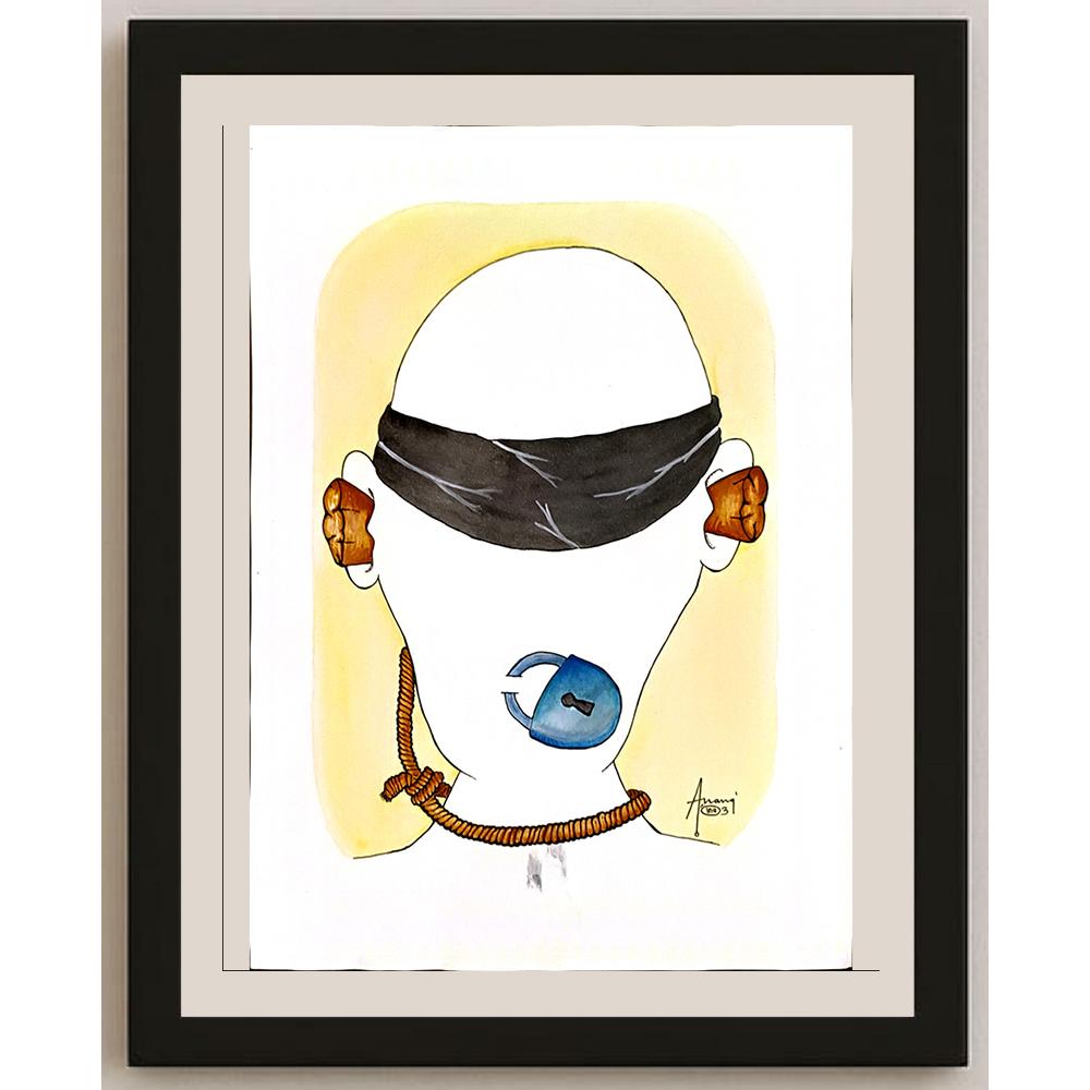 Anang Hadl Handoko 43x30cm Orijinal Karikatür BOD04656