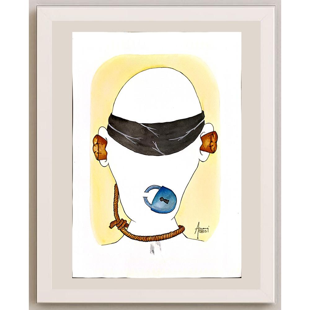 Anang Hadl Handoko 43x30cm Orijinal Karikatür BOD04656
