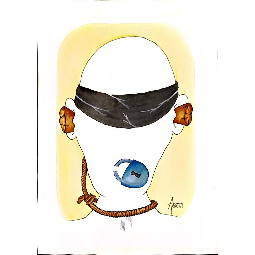 Anang Hadl Handoko 43x30cm Orijinal Karikatür BOD04656