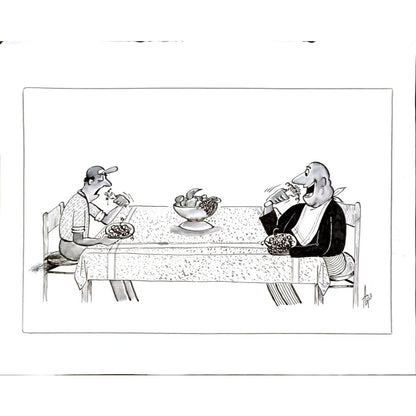 Milan Alasevic 39x33cm Orijinal Karikatür BOD04657