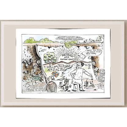 Jayshree Chavan 39x33cm Orijinal Karikatür BOD04659