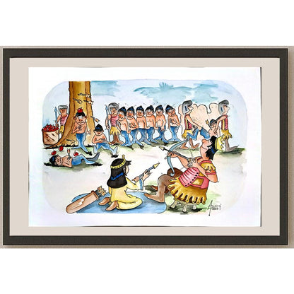 Anang Hadl Handoko 43x30cm Orijinal Karikatür BOD04662