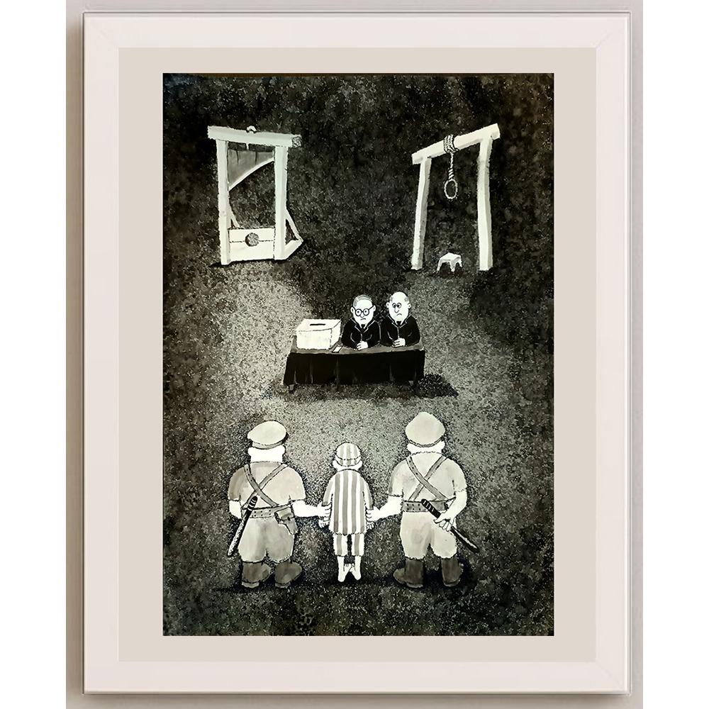 Zdravko Beshendgiev 48x33cm Orijinal Karikatür BOD04665