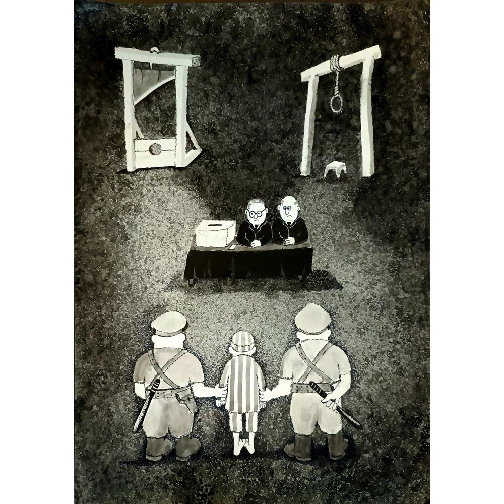 Zdravko Beshendgiev 48x33cm Orijinal Karikatür BOD04665