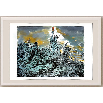 Zhang Wei 29x21cm Orijinal Karikatür BOD04668