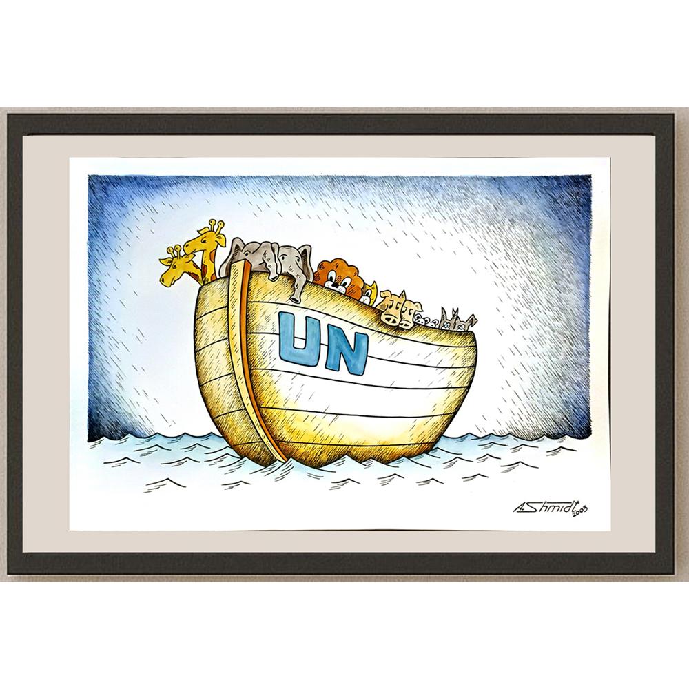 Shmidt Alexander 29x21cm Orijinal Karikatür BOD04669