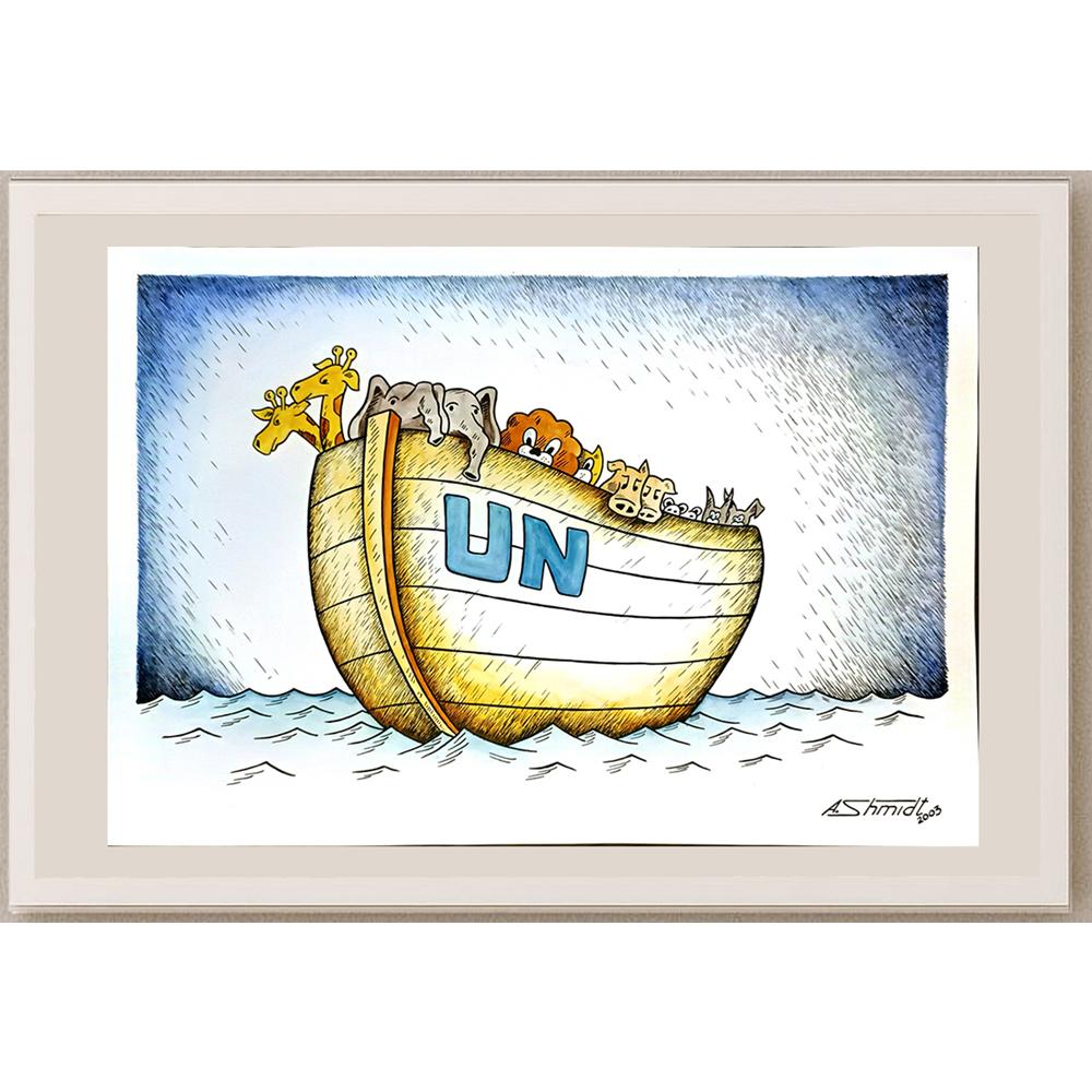 Shmidt Alexander 29x21cm Orijinal Karikatür BOD04669