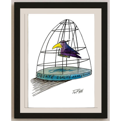 Cristian Topan 29x21cm Orijinal Karikatür BOD04672