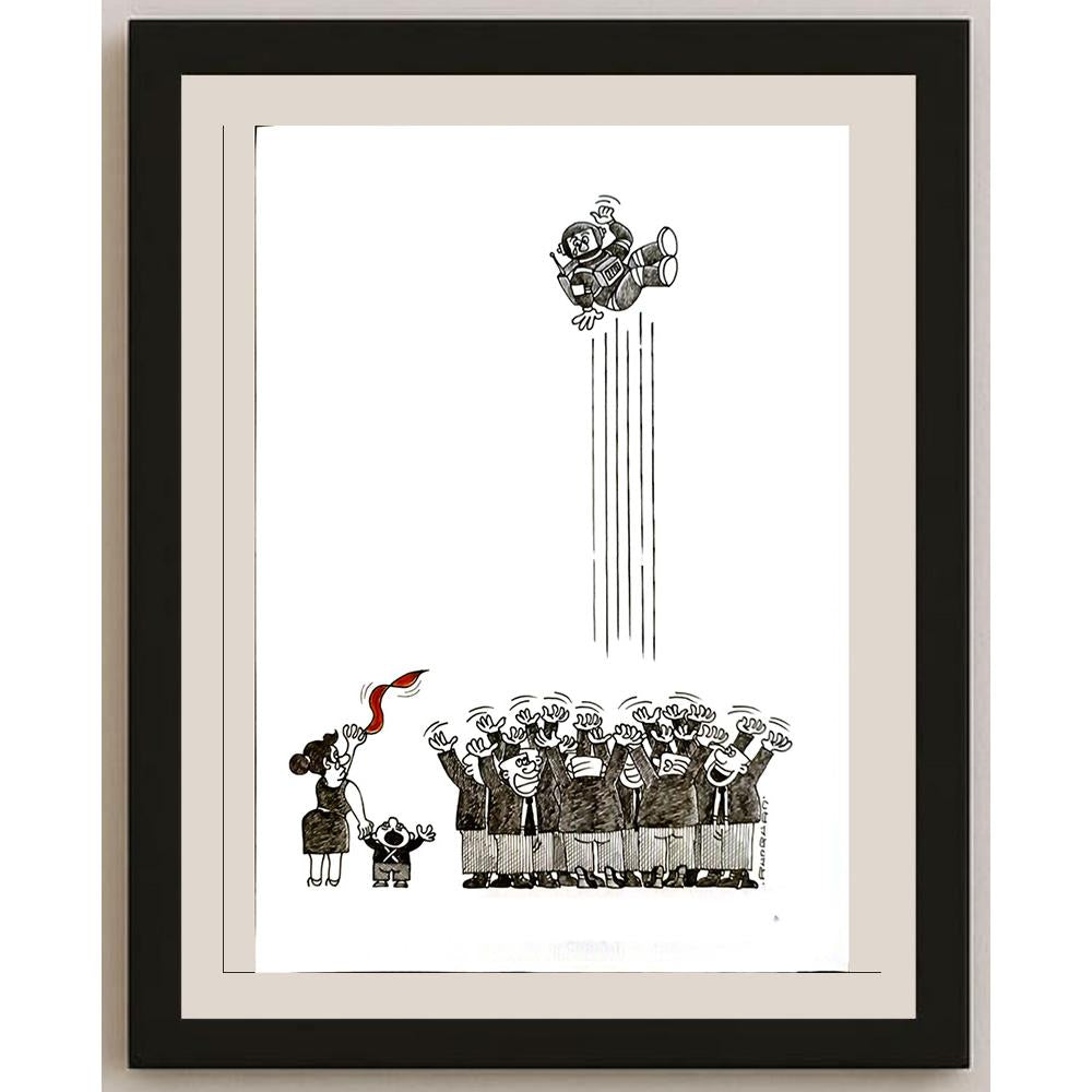 Li Rungwuan 29x21cm Orijinal Karikatür BOD04673
