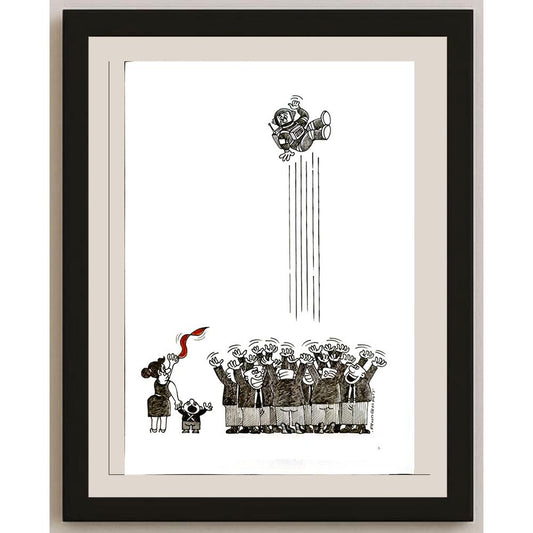 Li Rungwuan 29x21cm Orijinal Karikatür BOD04673