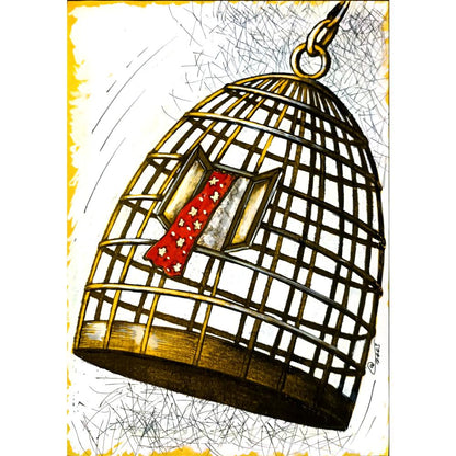 Anatoliy Stankulov 29x21cm Orijinal Karikatür BOD04675