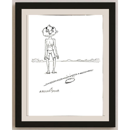 Amin Roshanpour 29x21cm Orijinal Karikatür BOD04682